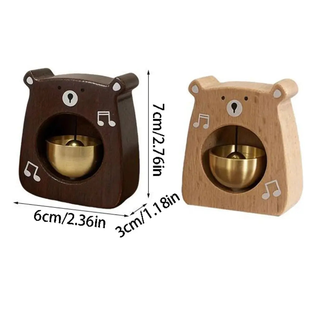 Magnetic Entrance Doorbell Cute Bear Detachable Entry Reminder Bell Delightful Sound Blessings Animal Shaped Windbell Vue