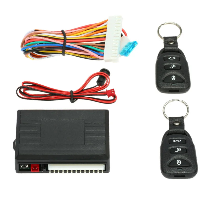Universal Remote Central Control Box Kit Car Door Lock Keyless Entry System w/ Trunk Release Button Car Remotely lock and unlock Vue