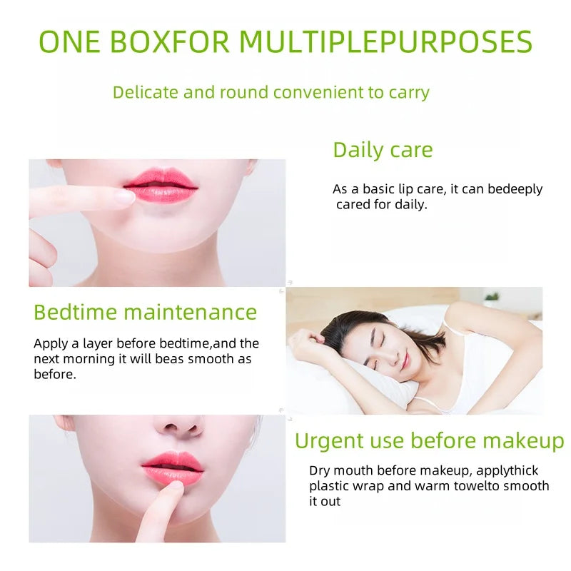 Aloe Vera Nourishing Lip Balm Contains Aloe Vera Skin-Friendly Ingredients, Which Hydrate, Lock in Moisture, and Nourish, Providing a Moisturizing Care for the Lips, Improving Dryness, and Leaving the Lips Feeling More Hydrat Vue