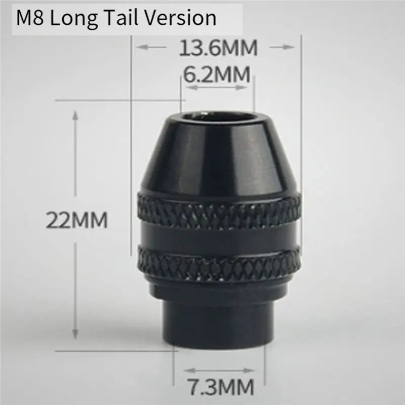 ABKW-5PCS M8 M7 Mini Keyless Drill Chuck, 0.3-3.2Mm Clamping Range B Vue