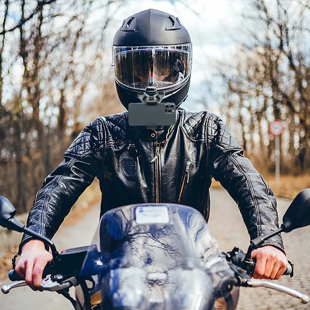 Motorcycle Helmet Phone Stand Mount Holder For GoPro Hero 12 10 9 8 7 Action Sports Camera Holder Motorcycle Camera Mobile Phone Vue