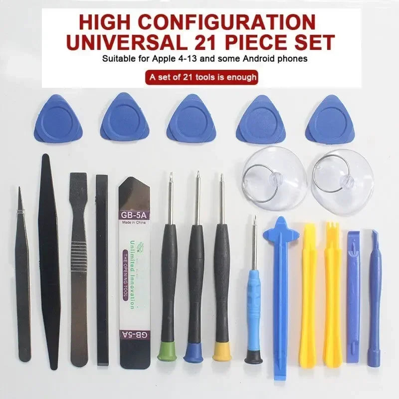 21 in 1 Mobile Phone Repair Tools Disassemble Repair Kit for iPhone Screwdriver Combination Skid Multi Function Disassembly Set Vue 21 in 1