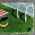Modern Flocked Absorbent Non Slip Door Mat Entry Rug Plush Bathroom Bedroom Floor Mat For Home Cozy Decor For Her Christmas Gift Vue 40x60cm A1