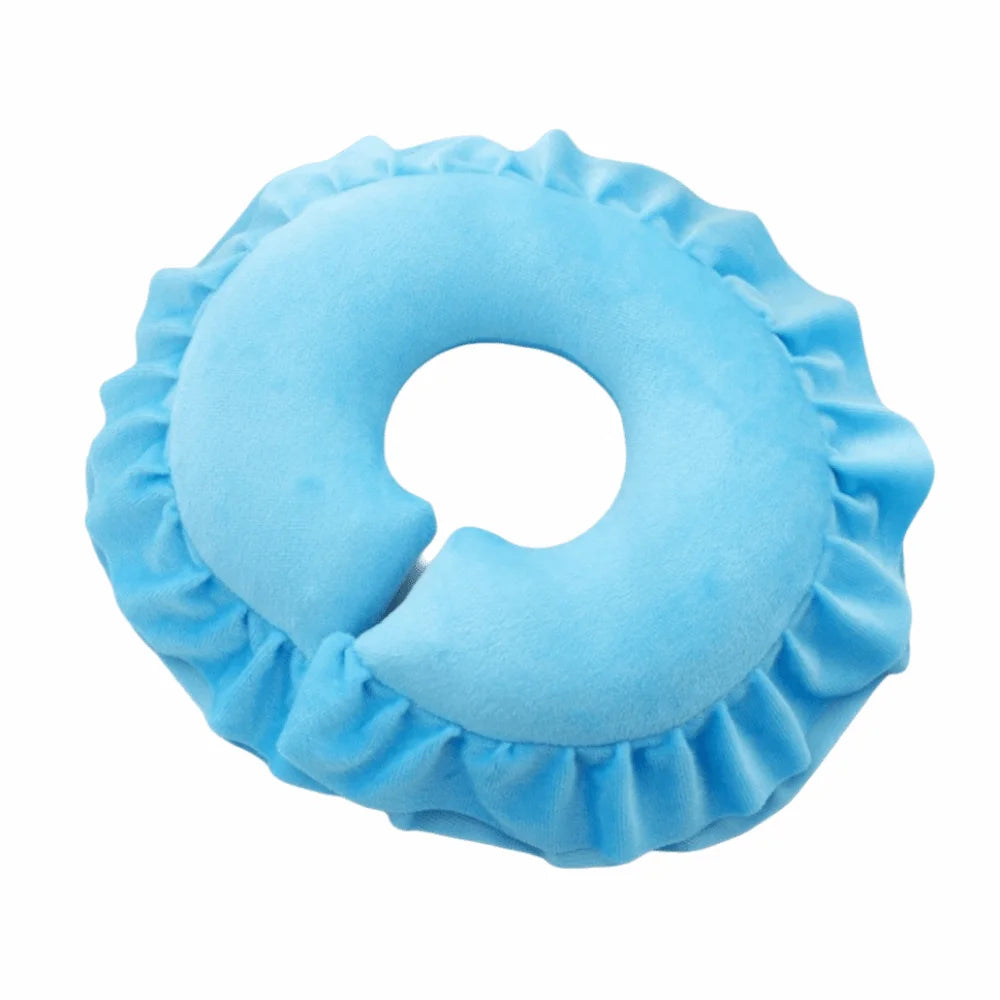 Comfortable Face Pillow Hole Design PP Cotton Massage Cushion Facial Support Soft Face Cradle Pillow Facial Treatments Vue Blue