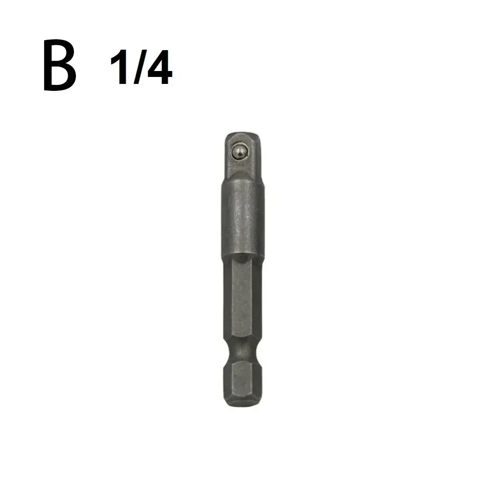 Drill Socket Adapter 1/4" 3/8" 1/2" Extension Bar Set Drill Socket Adapter Vue 1pc 1-4 China Mainland