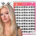 No Glue Needed Natural C-Type Self-Adhesive Eyelash Extensions Press-On Eyelashes Handmade Madeup Self-Adhesive Eyelash Clusters Vue MJ02