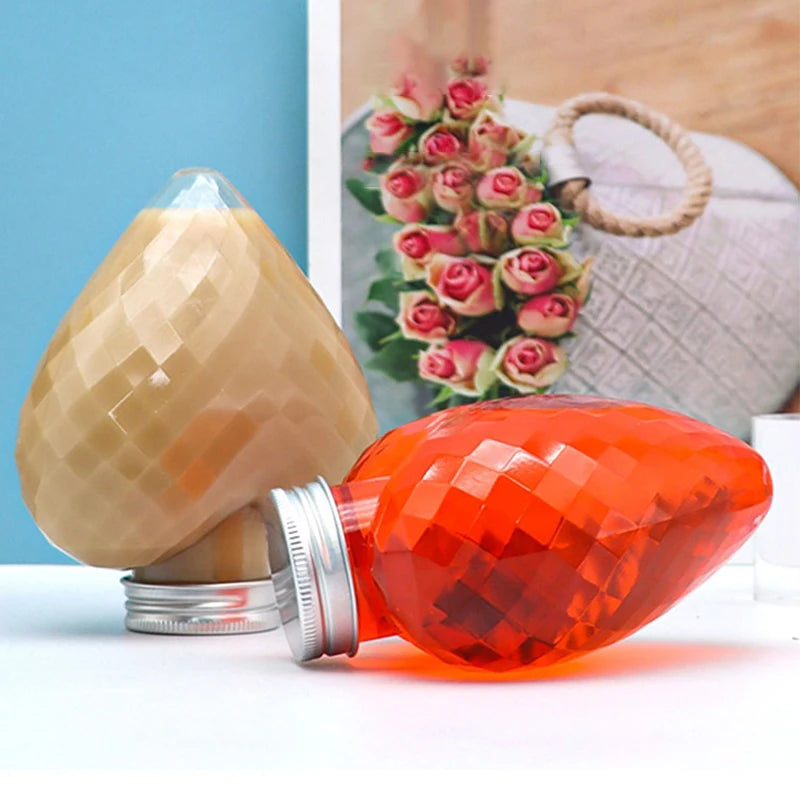 Plastic Heart Shape Bottles Drinks Storage Containers Drinking Water