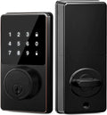 Smart Lock with Password, Keyless Entry Door Lock with Touchscreen Keypads, Easy to Install, App Unlock, 50 User Codes Vue With IC Card