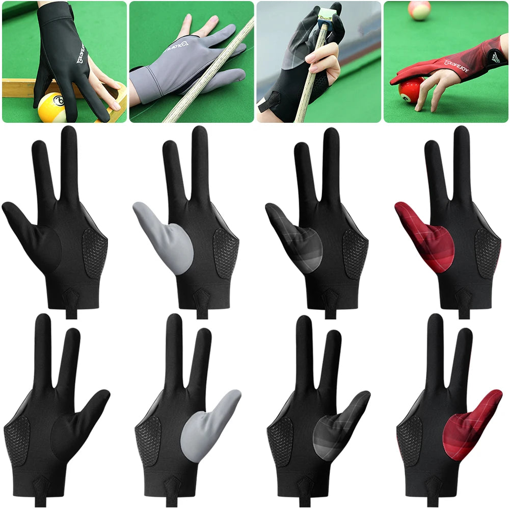 Billiard Pool Gloves Non-Slip Billiard Training Gloves Left/Right Hand Universal Billiard Sports Accessories Vue