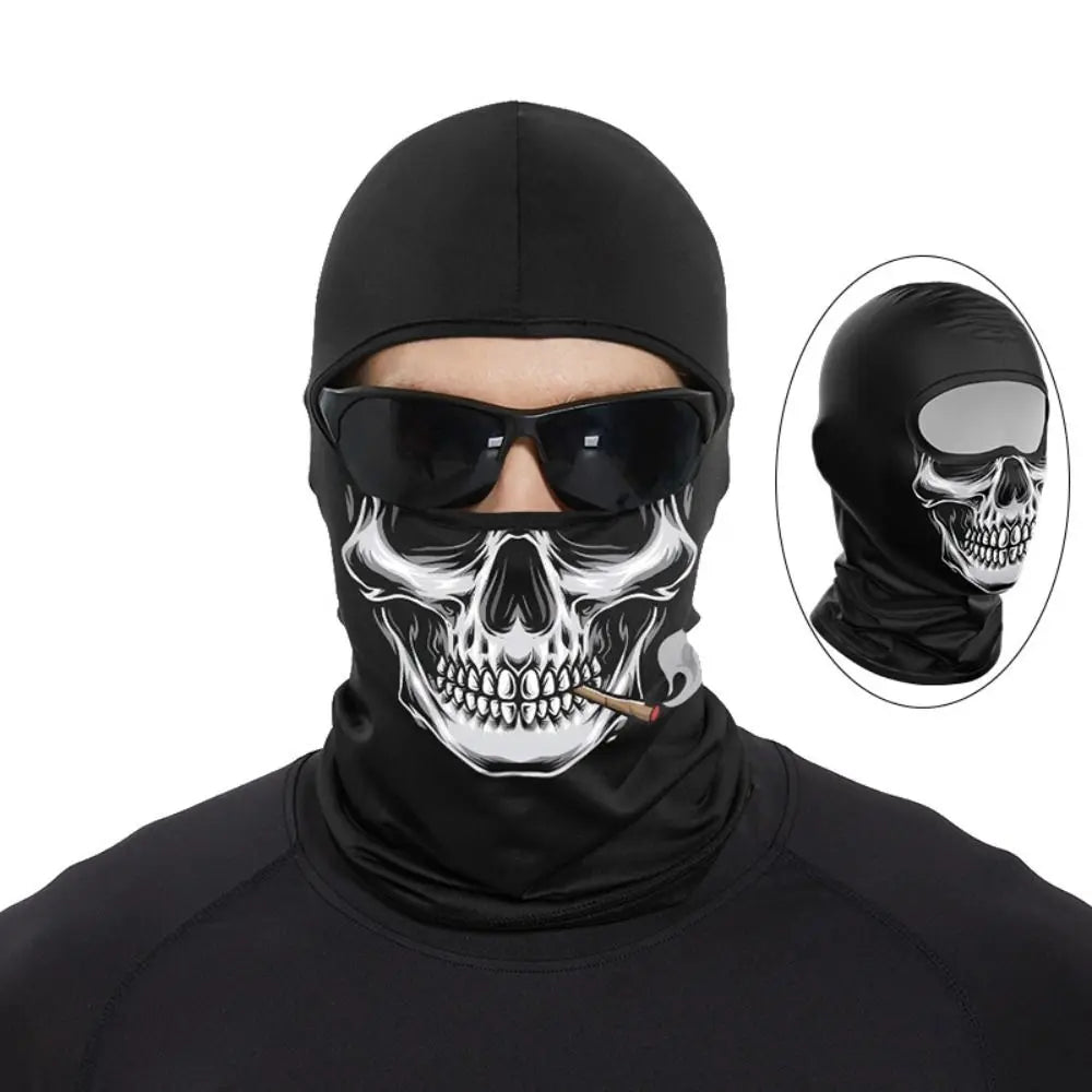 Funny Ape Mouth Skull Motorcycle Balaclava Breathable Lightweight Cycling Full Face Mask Quick Dry Sun Protection Vue Style 10