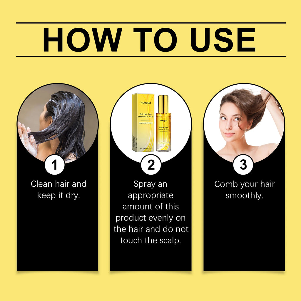 Calendula Hair Oil Spray: Nourishing Hair Oil Spray for Hair Shine, Care & Smoothing Hair Strands Vue
