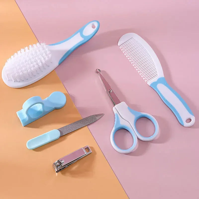vvocci 6pcs Tool Safe Grooming Brush Ideal Gift Box for set Baby Care Cleaning Kits Essential Healthcare for Kids Nail Clipper Vue
