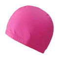 Ice silk Comfortable Turban Elastic Nylon Ultrathin Water Sport Bathing Caps Pool Hat Swimming Cap Swimming Hat Vue rose red