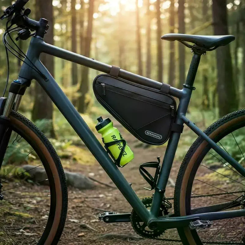 Bicycle Frame Bag Triangle 2L Water Repellent Zipper Safe Storage for Outdoor Riding Work Commute Vue