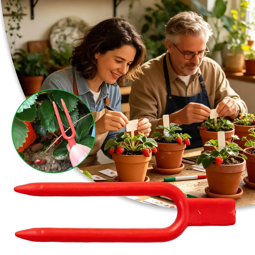 100PCS Plant Vine Fixing Pins, Reusable Garden S taples For Strawberry Watermelon Climbing Plants, Heavy Duty Securing Tool Vue