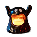 LED Light Halloween Decorations LED Candle Night Lights Portable Halloween Ghost Lamp Flameless Ornaments Halloween Ghost Candle Vue Black
