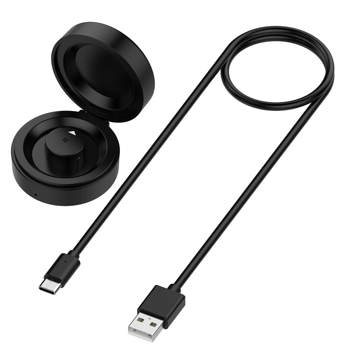 Compatible for Oura Ring Gen 4 Charging Case, Portable Wireless Charger Dock with Built-in Battery & Safe Protection + USB-C Vue Size 10