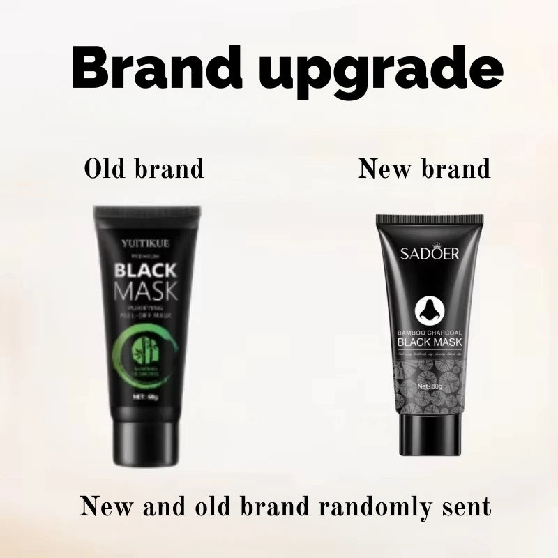Bamboo Charcoal Blackhead Mask - Peel-Off Mask Containing Ascorbic Acid and Hyaluronic Acid, with Moisturizing and Oil-Controlling Properties, Can Cleanse the Skin. Vue