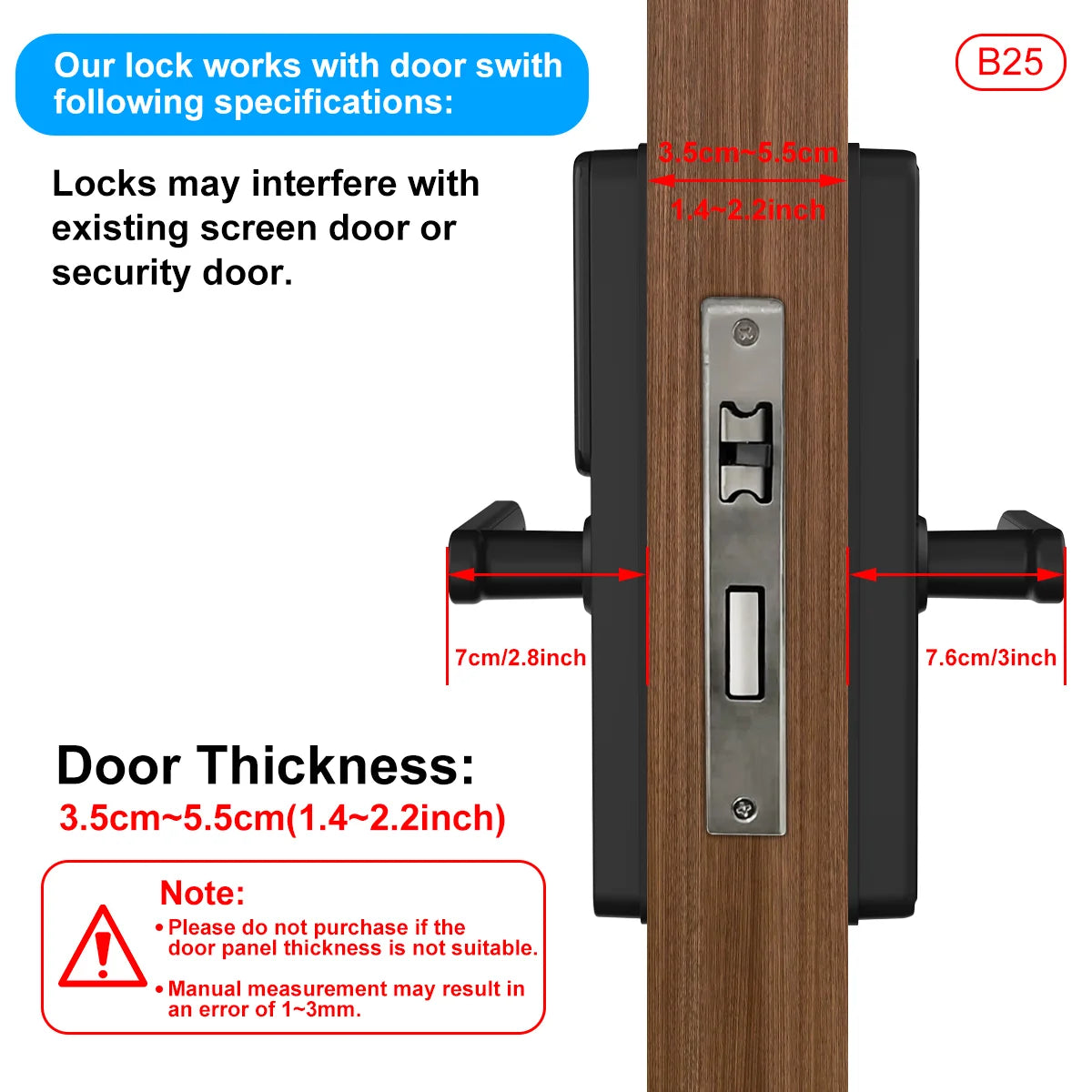 TUYA Smart WIFI Fingerprint Door Lock Electronic Lock Keyless Entry Password Fingerprint Card App NFC Unlock for Home Office Vue