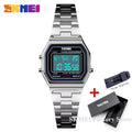 SKMEI 1415 Women's Retro Digital Stainless Steel Sports Watch Women's Digital Watch Vue silver-box China Mainland