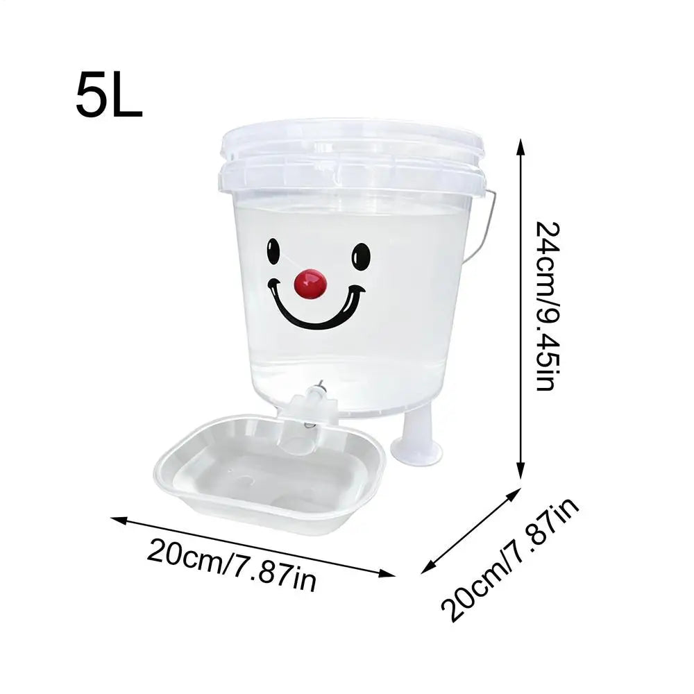 Automatic Dog Water Dispenser, Large Capacity Leakproof, Visual Bowl for Puppy Pets, Indoor Outdoor Dorm Vue 5L L