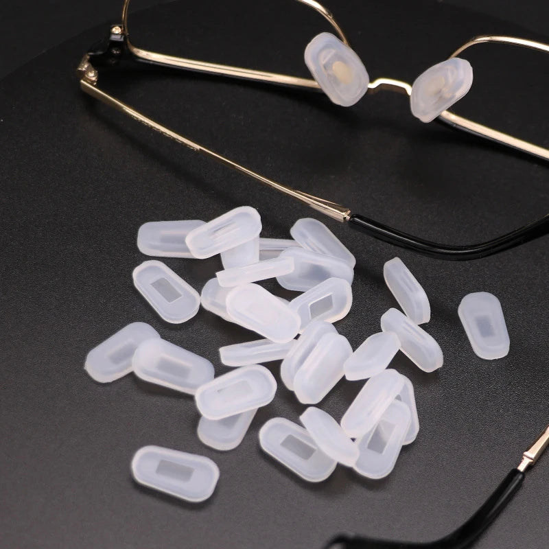 1pair Silicone Non-slip Nose Pads Anti-indentation Glasses Accessories Nose Pads, Nose Decompression Nose Pads Vue