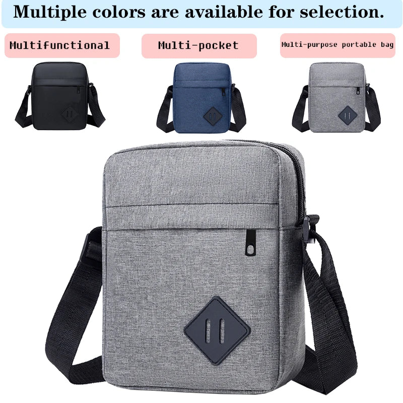 Trendy Stylish Multi-color Crossbody Bag Adjustable-strap Lightweight