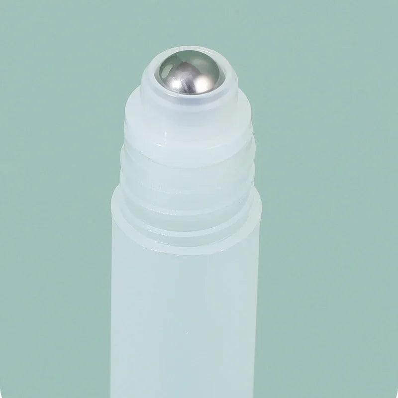 vvocci 10mlDispensing bottle Empty Perfume Roller Ball Bottle Plastic on Bottle with Steel Ball Liquids Oil Container Refillable Vue