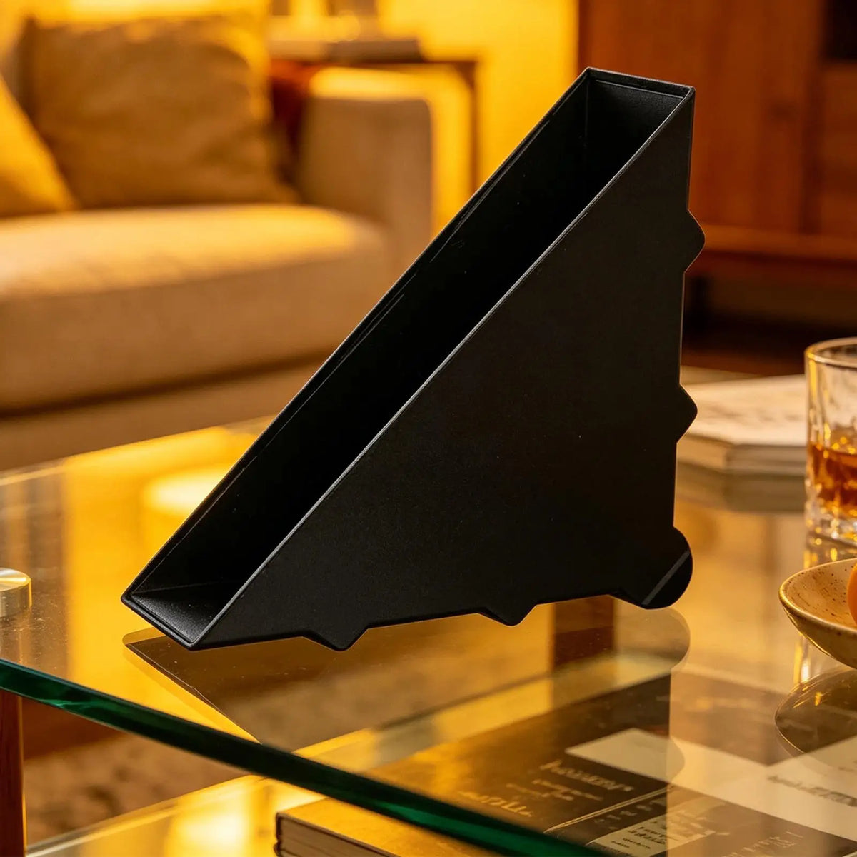 Right Triangle Glass Table Corner Protector, Kids Safety Guard for Sharp Edges, Removable Impact Cushion for Desk Picture Frame Vue