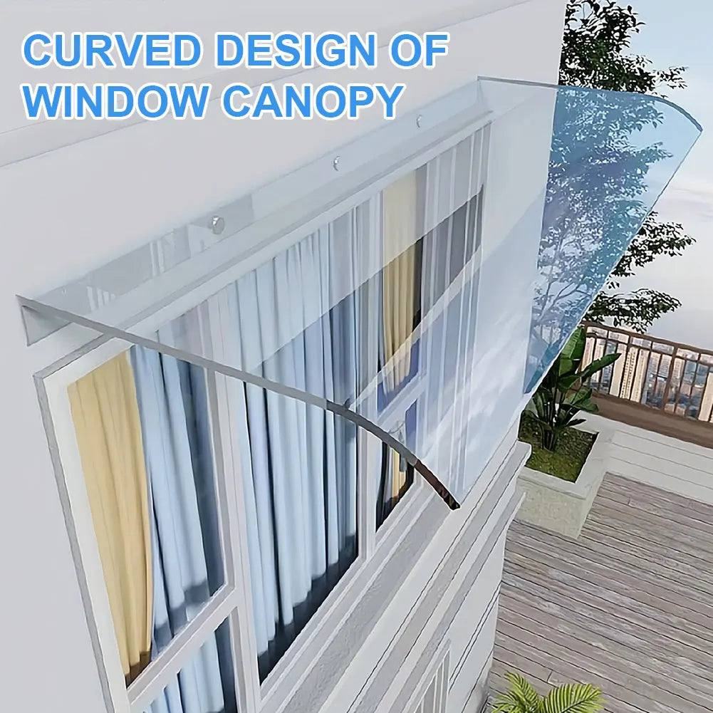 Window Door Wall Canop UV Rain Protection Door Shelter Window Cover Window Awning Awning Canopy for Front Door/Porch Patio Roof Vue