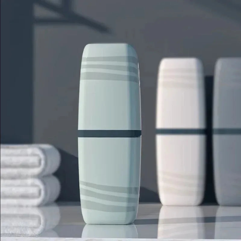 Portable Wash Cup Toothbrush Cup Mouthwash Cup Toothbrush Household Set Tooth Cylinder Toothbrush Toothpaste Storage Box Vue