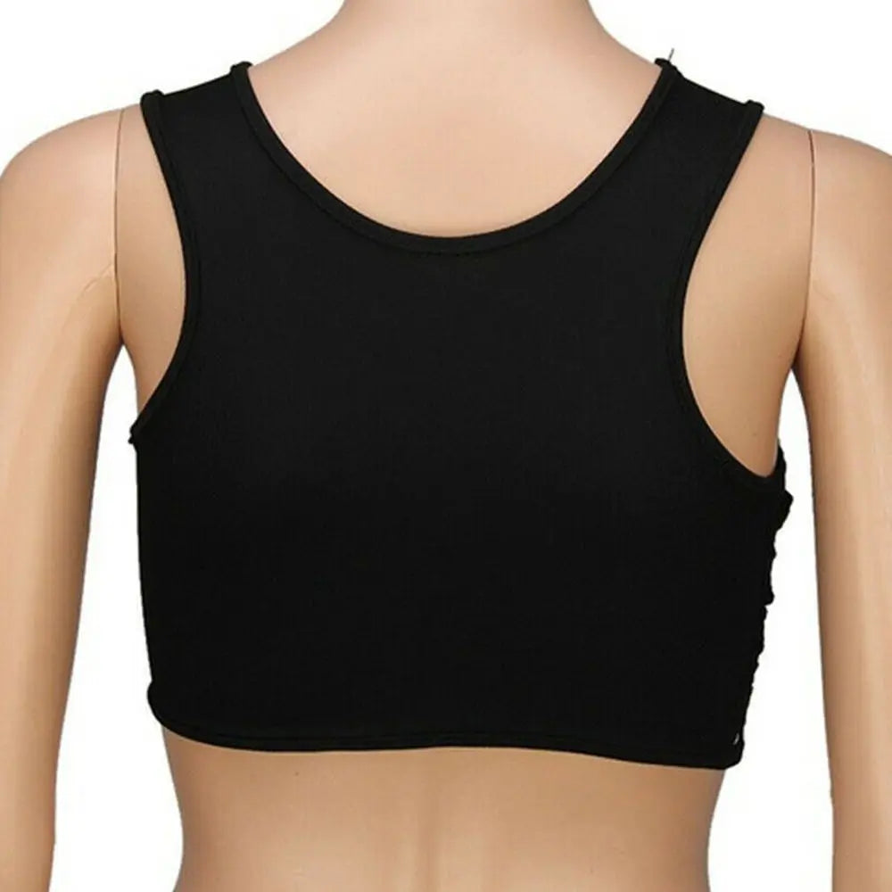 Reinforced Flat Vest Breast Tank Tops Trans Lesbian Corset Chest