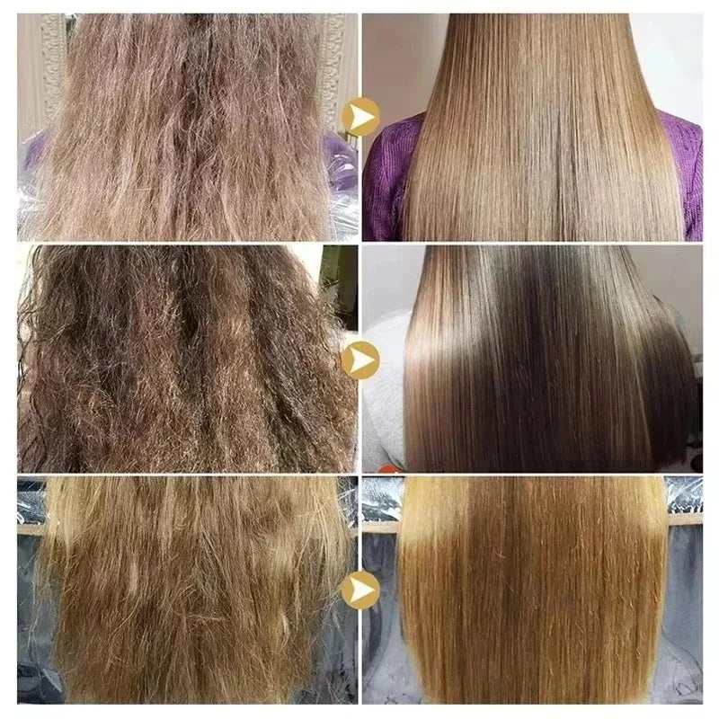 40 Capsules/Bottle of Hair Care Essential Oil, Rich in Olive Oil, Multivitamins and Other Ingredients, Repairs Damaged, Frizzy, and Tangled Hair, Quickly Restores Softness, Smoothness, and Shine, and Straightens Hair Vue