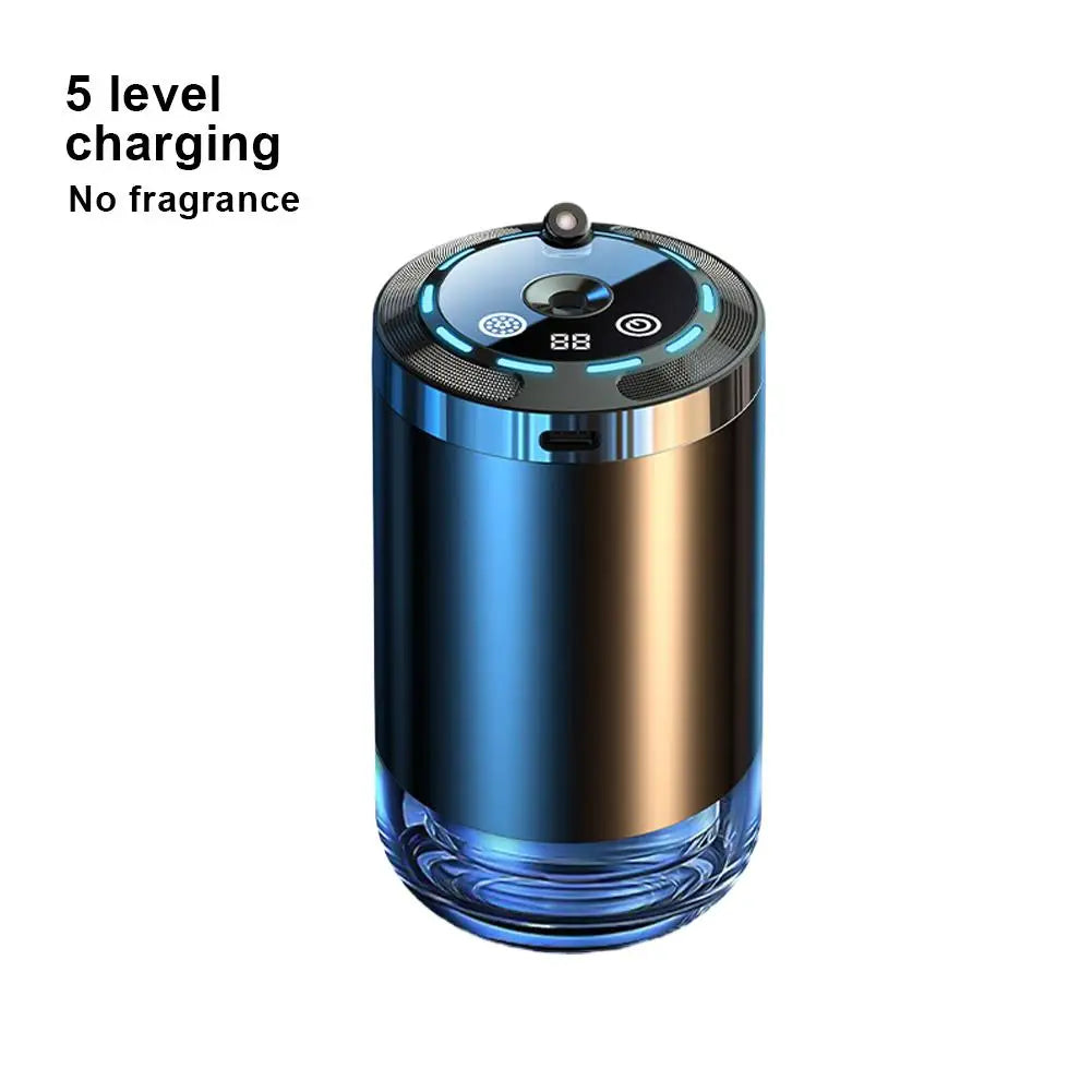 Starry Sky Projection Nano-atomization Remove Odor Cologne Humidifier Multi-mode Adjustment Intelligent Car Aromatherapy Machine Vue 5 level charging
