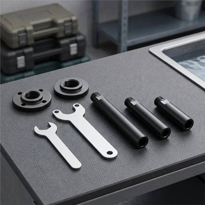 ABKW-Extension Rod Pressure Plates Wrenches Kit 5/8"-11 For Angle Grinder For Angle Grinders And Polishing Machines Tools Vue