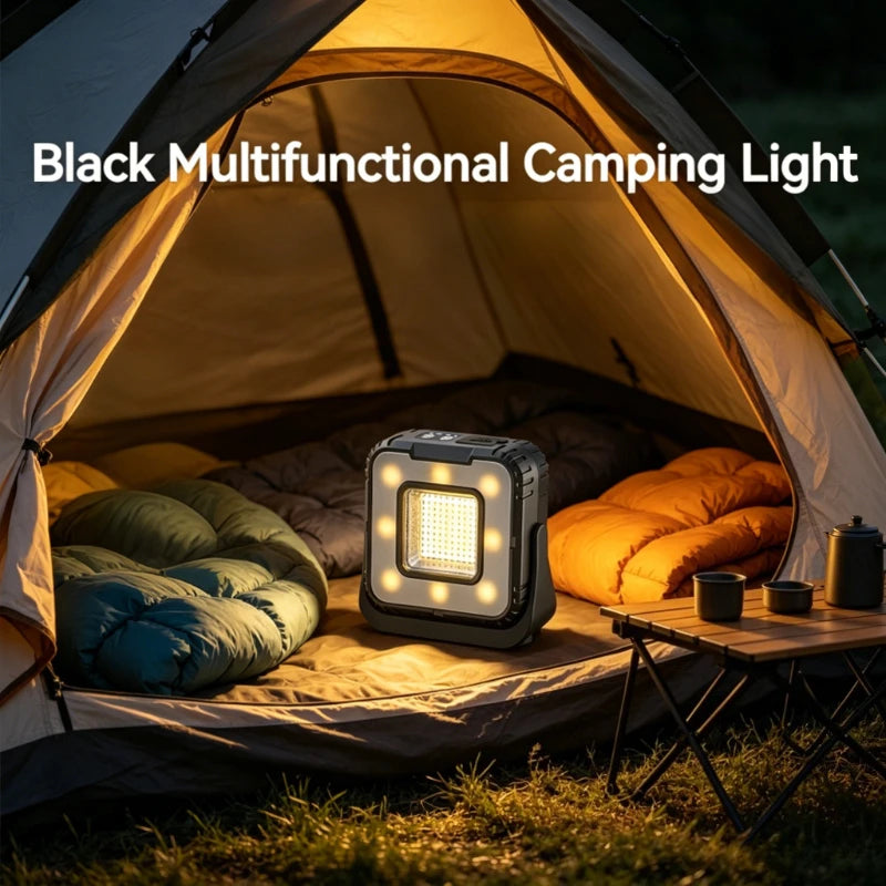 Rechargeable Camping Lantern 5000mAh Stepless Dimming Atmosphere Light Outdoor Hanging Tent Light for Emergency Camping Hiking Vue