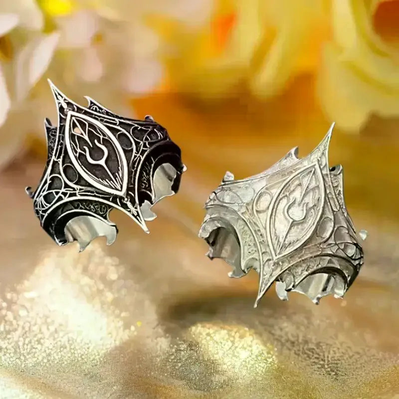 Vintage Personalized Irregular Pattern Gothic Style Open Ring Men Women Jewelry Party Accessries Gift Vue