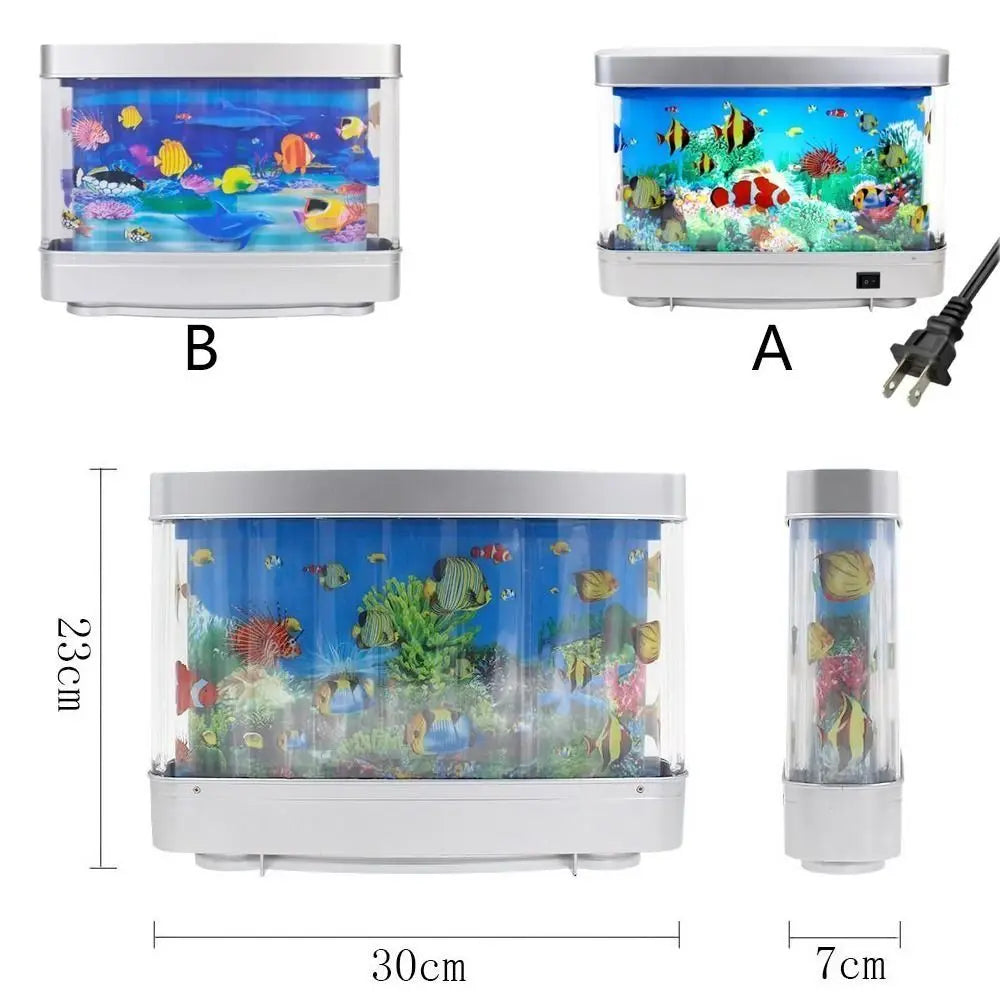 With Switch Simulation Ornamental Fish Lamp Waterproof Virtual Ocean Dynamic Artificial Fish Tank Lamp Cute Plastic Vue
