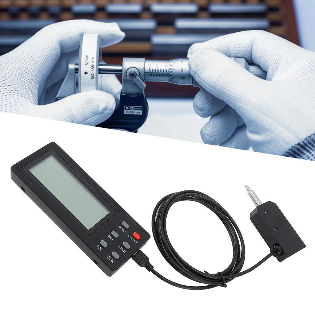 Indicator Micrometer High Accuracy Digital Display 0.0005in 0.01mm Resolution Indicator for Engineering Manufacturing Vue