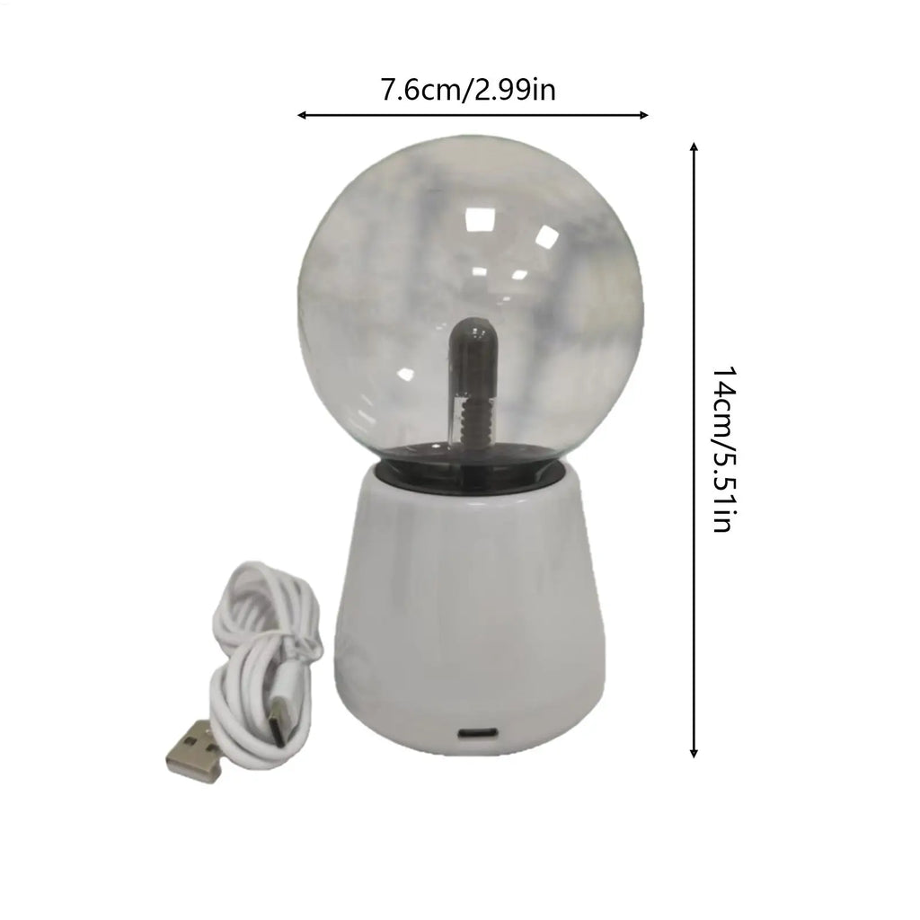 Plasma Ball Lamp 7-Color Touch Sensitive Lighting Static Electricity Ball for Christmas Home School Office Apartment College Vue