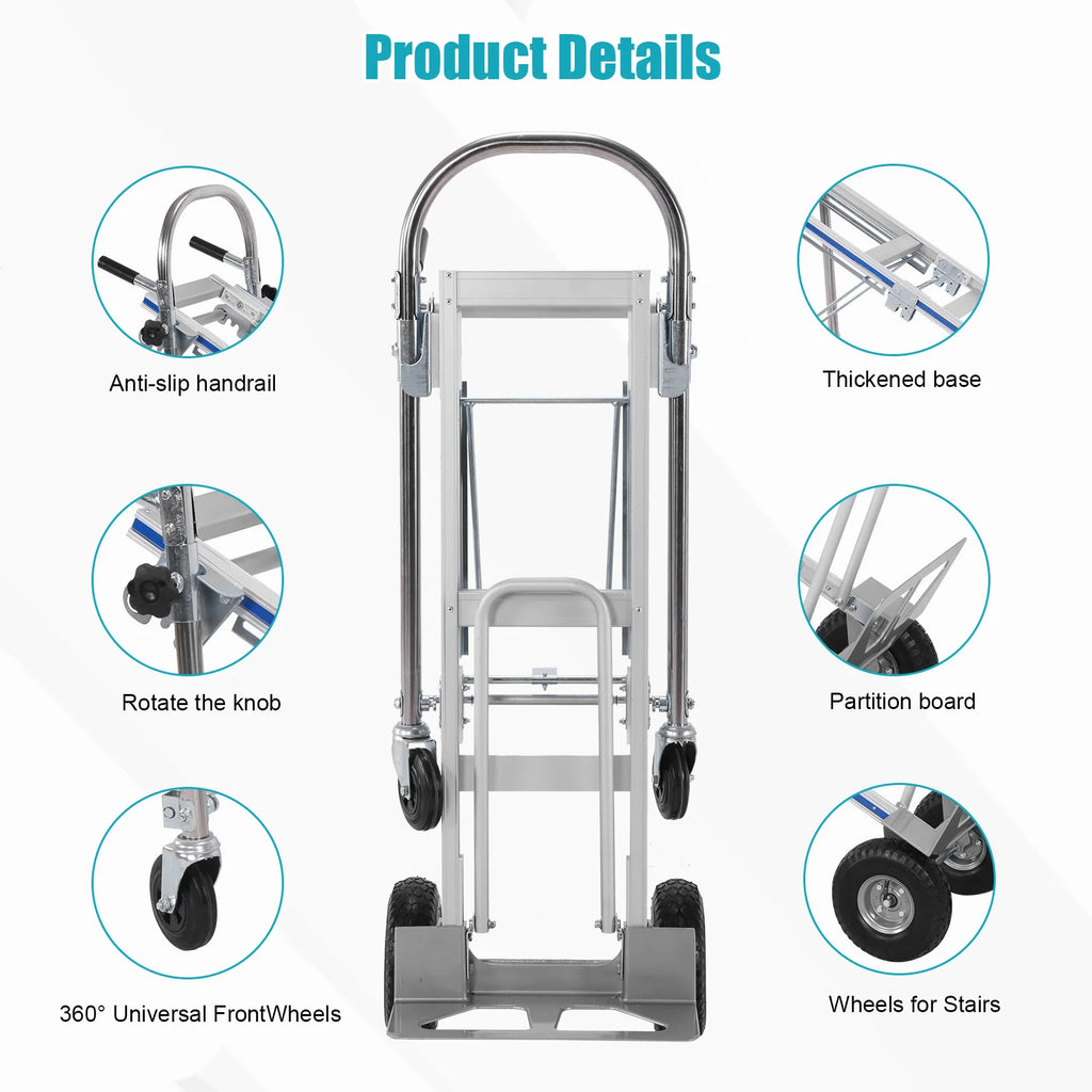 2-in-1 Convertible Hand Truck & Platform Cart – 1000 LB Convertible Hand Truck Vue