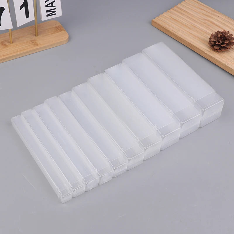 5Pcs Drill Bit Milling Cutter Storage Box Square Telescopic Packaging Case For Cutting Tools Vue