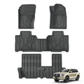 GWM Tank 500 2024-2025 HEV 7-Seat TPE Floor Mats & Trunk Liner Custom Car Floor Mats Vue RHD 4PCS BLACK Right Drive