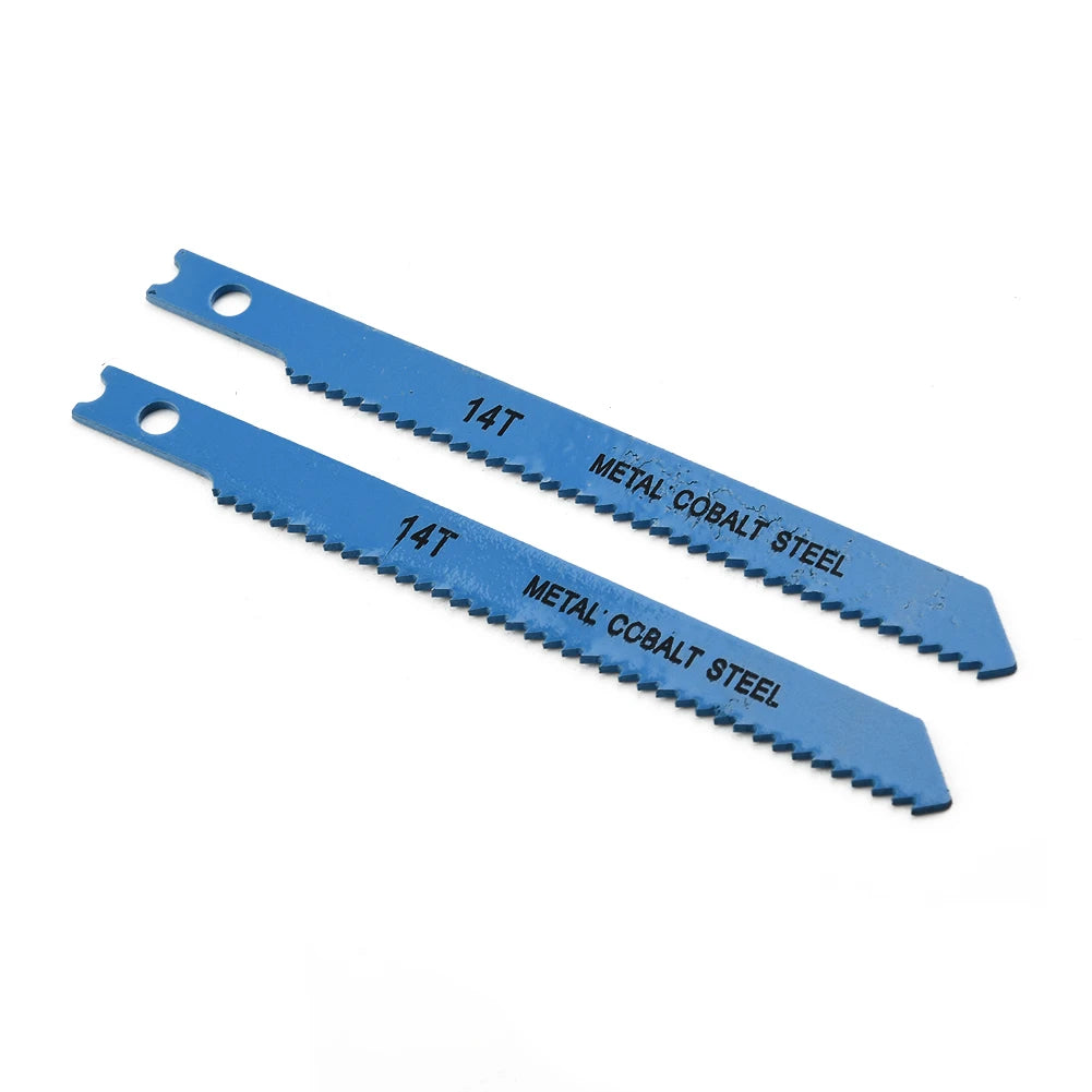 14-Piece T-Shank Jigsaw Blade Set – Cobalt & High Alloy Steel Jigsaw Blade Set Vue