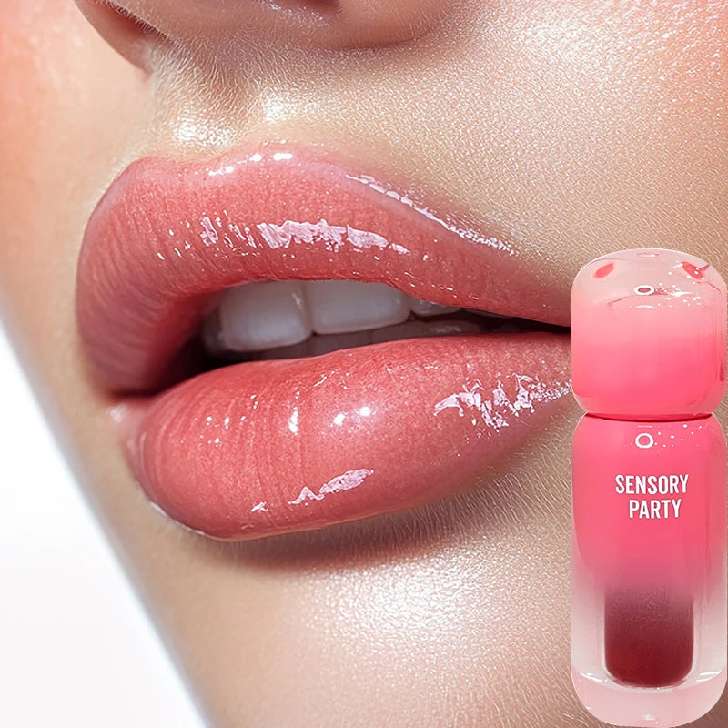 6 Colors Water Gloss Mirror Silky Smooth Lip Gloss Not Easy To Fade and Does Not Stick To The Cup Moisturize Waterproof Lipstick Vue