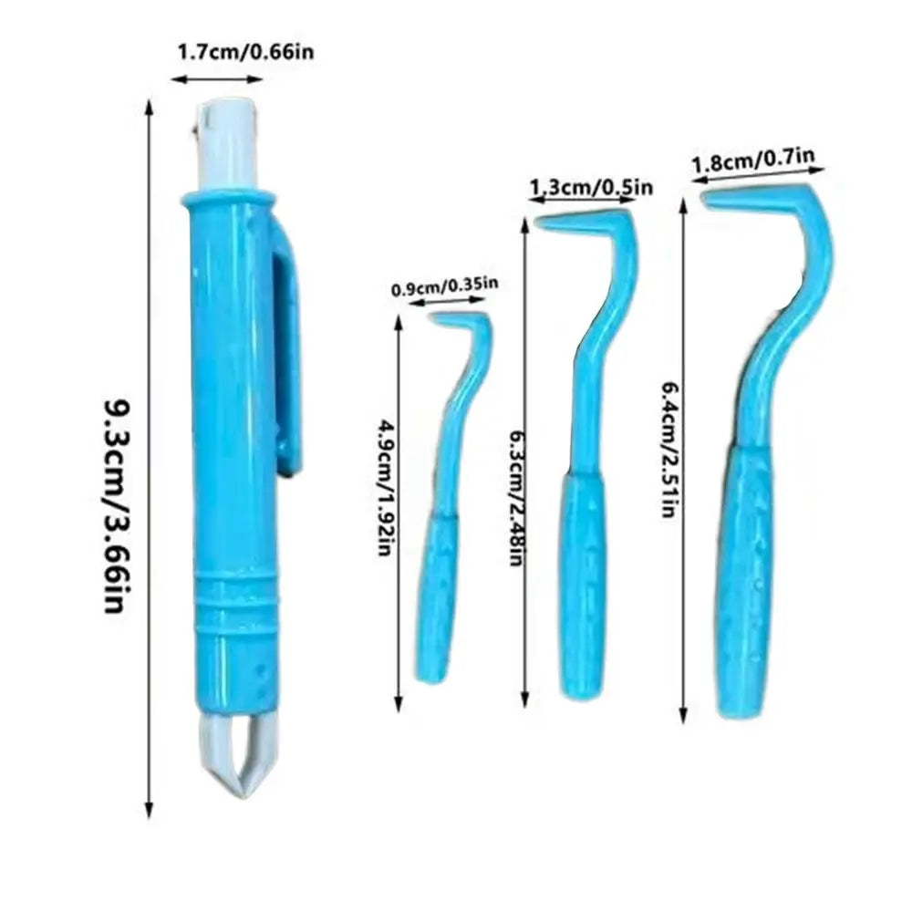 Portable Tick Removal Tweezers, Reusable Pet Tick Remover Tool for Dogs Cats, Safe Tick Hook for Cattle Sheep Horse Outdoor Home Vue A