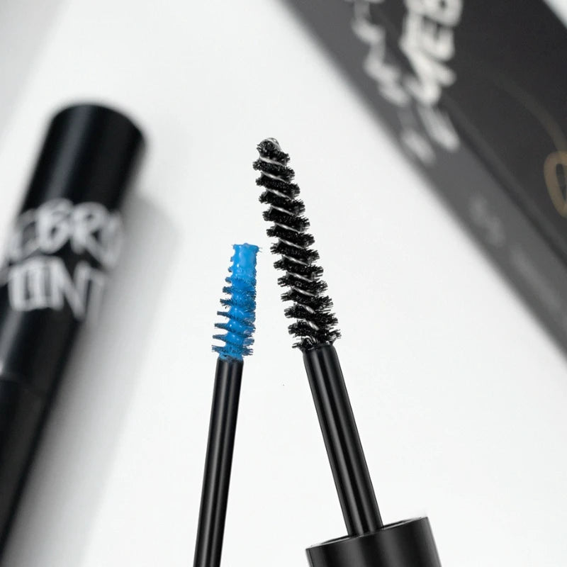Double-ended Eyebrow Mascara Eyebrow Styling Gel Waterproof Fast Dry Eyebrow Enhancer Dye Gel Make-Up Blue Black White Mascara Vue