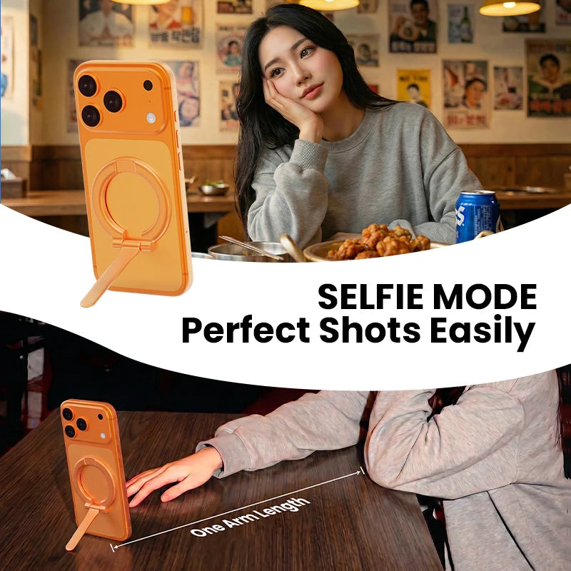 Ultra-thin Cell Phone Ring Holder Magnetic Ring Foldable Kickstand Magnet Grip Desktop Stand for Phone Vue