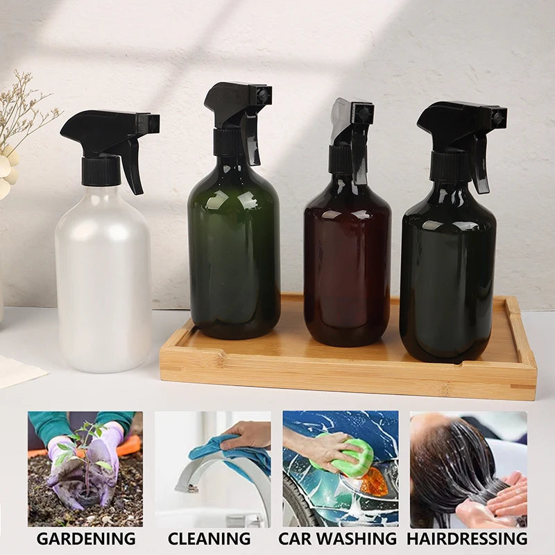 300/400/500ml Refillable Spray Bottle Multipurpose Plant Watering Sprayer Garden Flower Herb Mist Bottle for Cleaning Hair Care Vue
