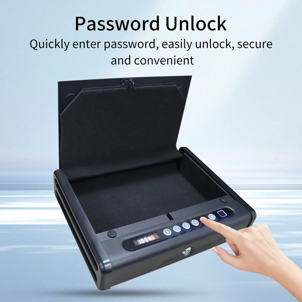 Support Tuya App New Fingerprint Lock Box Bluetooth Or SmartLife Safe Key Lock Box Large Capacity Multiple Purposes Safe LockBox Vue